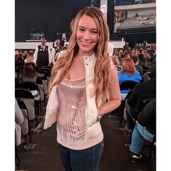 Sequined Razorback Tank - Picture 2 of 3